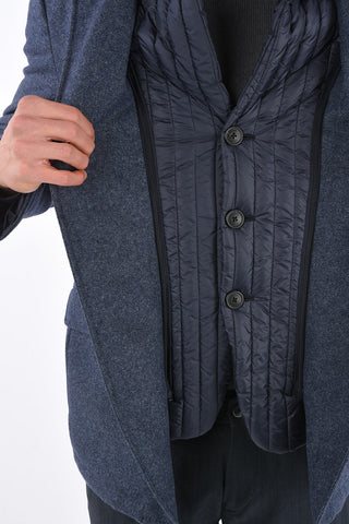 ID Quilted Lining Blazer with Removable Details