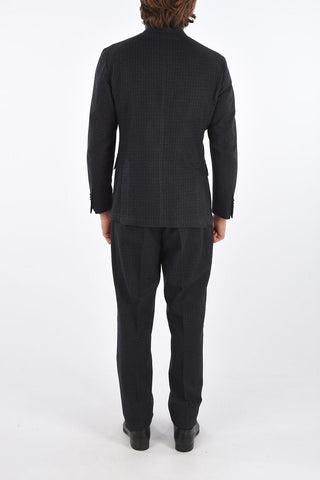 side vents peak lapel AARAGONA double breasted suit