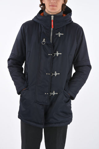 frog closure duffel with hood