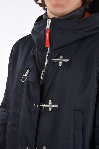 frog closure duffel with hood