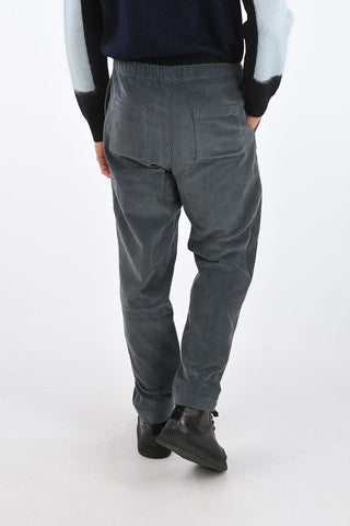Corduroy Pants with Elastic Waistband