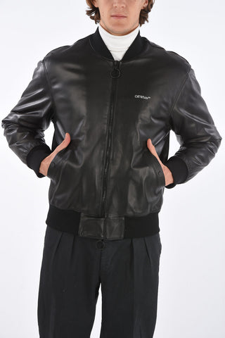 leather full zip AGREEMENT bomber
