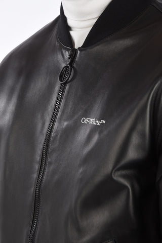 leather full zip AGREEMENT bomber