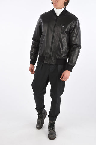 leather full zip AGREEMENT bomber