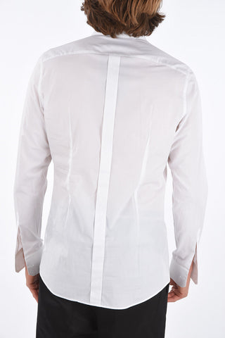 Camicia GOLD con Collo Francese e Logo Ricamato