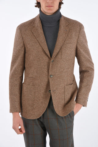 side vents notch lapel 3-button blazer
