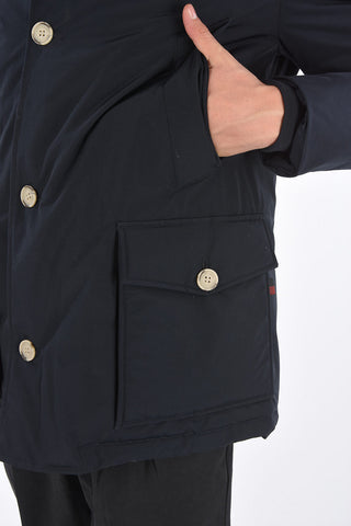 hooded down jacket