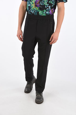 2 Zip Pocket Pants with Elastic Waistband