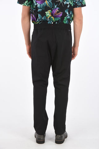 2 Zip Pocket Pants with Elastic Waistband