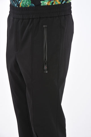 2 Zip Pocket Pants with Elastic Waistband