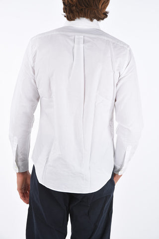 Oxford Cotton Shirt with Button Down Collar and Breast-pocket