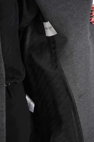 Double-breasted Wool and Cashmere Coat with Jewel Buttons