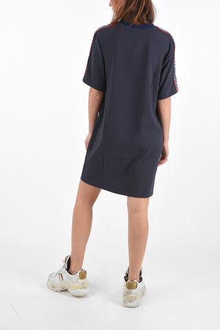Embroidered midi tee dress