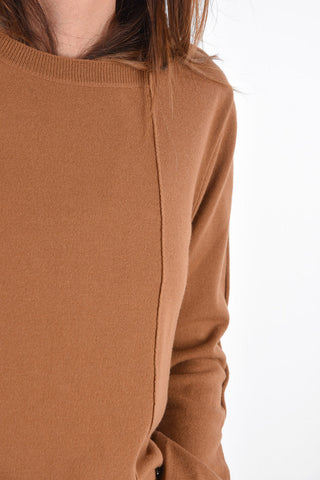 Virgin Wool Sweater with Zip Detail on the Sleeves
