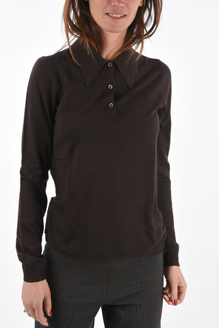 cashmere polo neck sweater