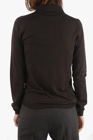 cashmere polo neck sweater