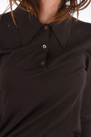 cashmere polo neck sweater