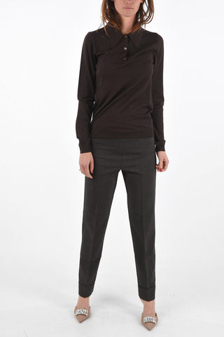 cashmere polo neck sweater
