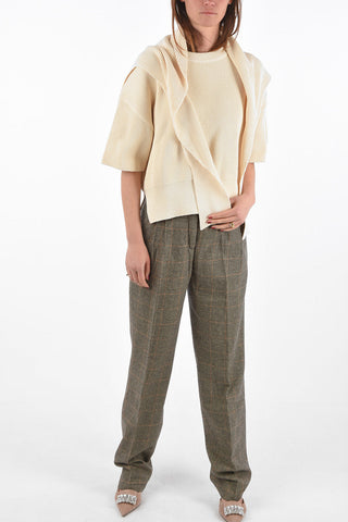 ribbed crew-neck sweater