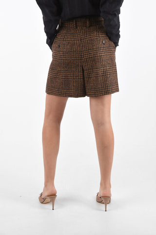 Double-Pleated Shorts with Belt Loops