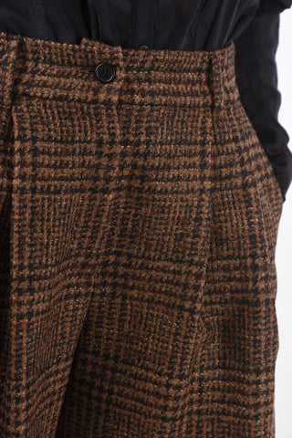 Double-Pleated Shorts with Belt Loops