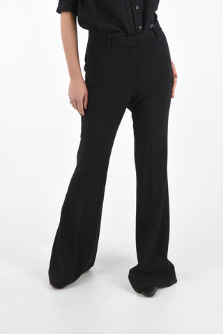 Palazzo Pants with Belt Loops and Hidden Fastening