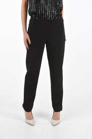 Pantaloni Slim Fit con Vita Regolare e Zip Laterale