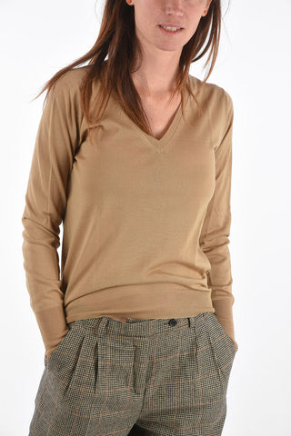 merino wool v-neck sweater