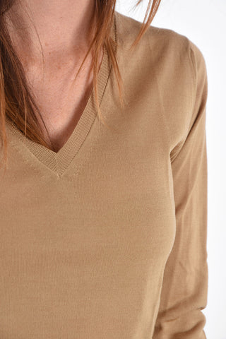 merino wool v-neck sweater
