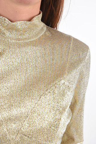 lurex long sleeve top