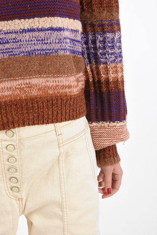 bishop sleeve SAMARA crew-neck sweater