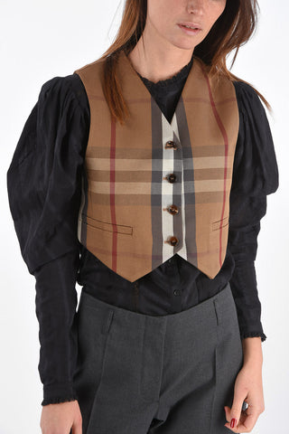 Gilet Corto Tartan con 2 Tasche