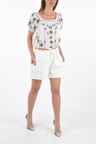 Seersucker Striped Pyjama Shorts