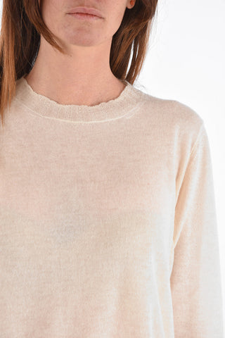 maglia girocollo in cashmere