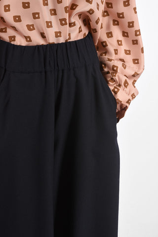 Wool High Waist Palazzo Pants
