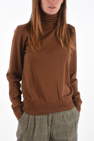 maglia collo alto in cashmere