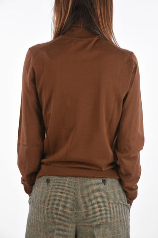 maglia collo alto in cashmere