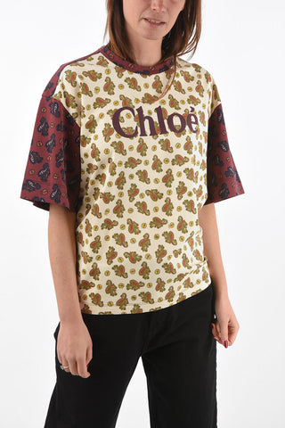 Paisley Printed Crewneck T-shirt