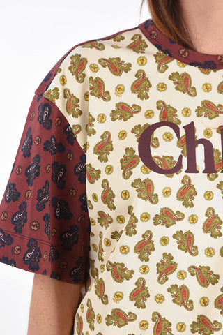 Paisley Printed Crewneck T-shirt