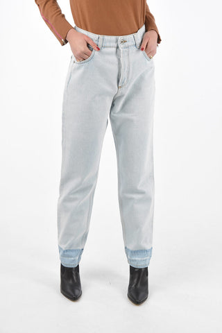5 Pocket Light Wash Denims with Shaded Bottom