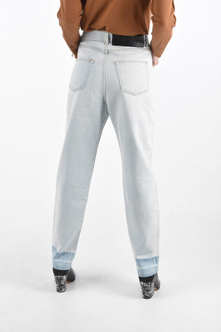 5 Pocket Light Wash Denims with Shaded Bottom