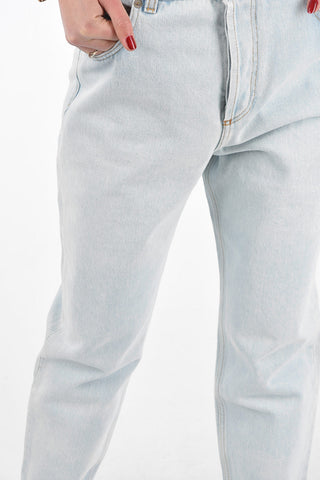 5 Pocket Light Wash Denims with Shaded Bottom