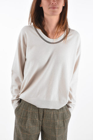scoop neckline cashmere sweater