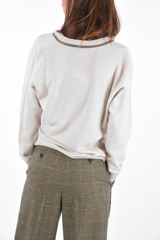 scoop neckline cashmere sweater
