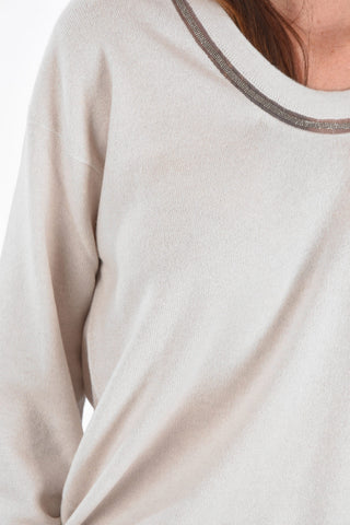 scoop neckline cashmere sweater