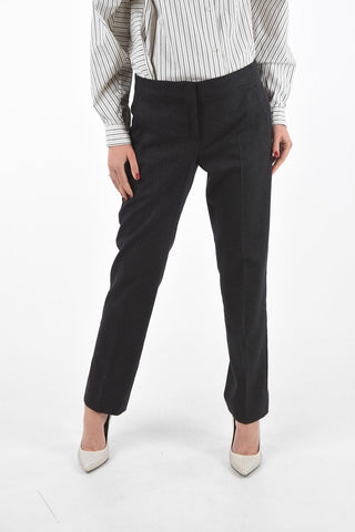 4 Flush Pockets Pants with Hidden Fastening