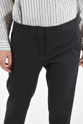 4 Flush Pockets Pants with Hidden Fastening