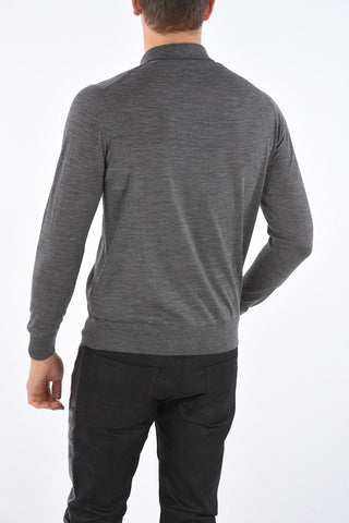 Polo Neck Combed Wool Sweater