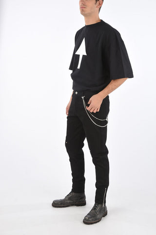 5 Pocket SKINNY Denims with Chain