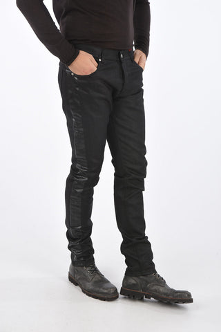 5 Pocket Denims with Side Shiny Printed Bands